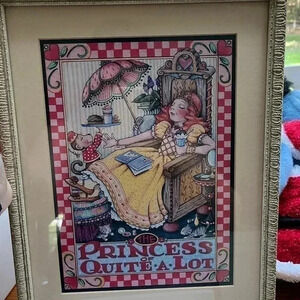 “Princess of quite a lot” Framed picture by Mary Engelbreit